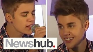 Justin Bieber's 'As Long as You Love Me' live acoustic in NZ - 2012 | Newshub