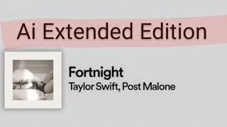 Fortnight - Taylor Swift (Feat: Post Malone) Ai Extended Edition + Lyrics
