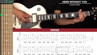 Here Without You Guitar Cover 3 Doors Down 🎸|Tabs + Chords|