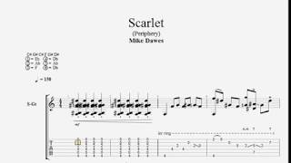 Mike Dawes - Scarlet (Periphery) - Solo Guitar - TAB