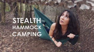 Stealthy Hammock Camping ..Hiding in the Woods