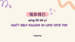 [情非得已- Lyrics/pinyin/engsub] Qing fei de yi Lyrics - Harlem Yu