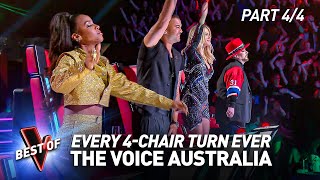 Every 4-CHAIR TURN Blind Audition on The Voice Australia | Part 4/4