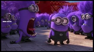 The Purple Minion Attacks scene - Despicable Me 2 ( 2013 )