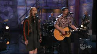 TV Live: The Decemberists with Gillian Welch - "Down By the Water" (Conan 2011)