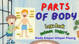 Parts of Body || Bagian Tubuh || Lagu Anak Bahasa Inggris || Ampar Ampar Pisang