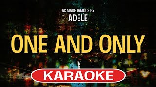 One And Only (Karaoke) - Adele
