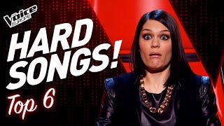 HARDEST SONGS to sing in the Blind Auditions of The Voice! | TOP 6