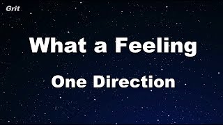 What a feeling - One Direction Karaoke 【No Guide Melody】 Instrumental