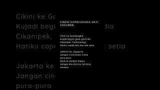 Cikini Gondangdia - Duo Anggrek #lyrics
