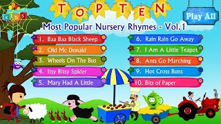 Top 10 - Sepuluh Koleksi Lagu Anak-Anak Paling Populer Vol. 1 dengan Lirik Dan Aksi