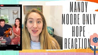 Mandy Moore Only Hope Live on Insta!  Voice Teacher Reacts!