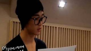 [Dream High OST] Dreaming Japanese version | Kim Soo Hyun in studio (full)