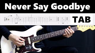 Bon Jovi - Never Say Goodbye (guitar cover with tab)