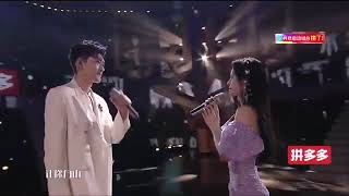 Ju JingYi ft Zhang Han perform Oxygen+Tenderness at Super Night