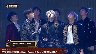 BTS (방탄소년단) Blood Sweat & Tears live MAMA 2016 [ENG SUB] [Full HD]