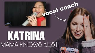 Vocal Coach reacts to Katrina Valarde-"Mama Knows Best"