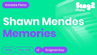 Shawn Mendes - Memories (Karaoke Piano)