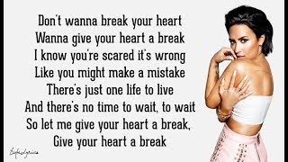 Demi Lovato - Give Your Heart a Break (Lyrics) 🎵