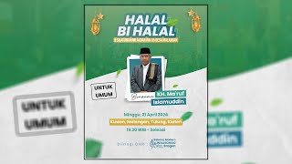 🔴live KH. Ma'ruf Islamuddin | Rebana Modern WALISONGO Sragen | Halal Bi Halal Ds.Malangan - 21/04/24