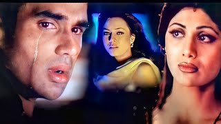 Tum Dil Ki Dhadkan Mein - 4K Video | Sunil Shetty, Shilpa Shetty & Mahima | 90's Bollywood Sad Songs