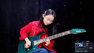 DragonForce - Fury Of The Storm - Guitar by Evlee (a 13 year old girl)