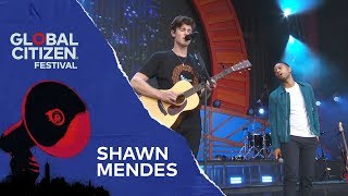Shawn Mendes Performs Youth with John Legend | Global Citizen Festival NYC 2018