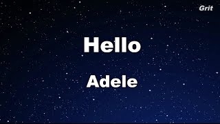 Hello - Adele Karaoke【With Guide Melody】