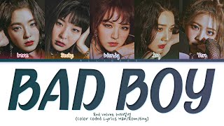 Red Velvet - Bad Boy (Color Coded Lyrics)