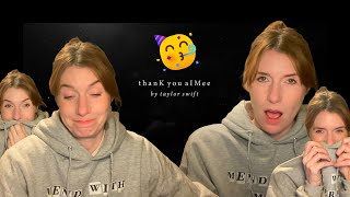 Therapist Reacts To: thanK you aIMee by Taylor Swift *who's the real snake now?? SO GOOD PURE JOY*