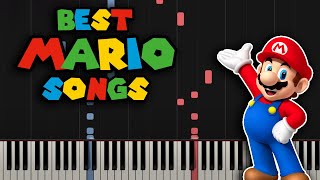 Best MARIO Songs on Piano (Super Mario Piano Medley)
