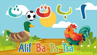 Alif Ba Ta Tsa ~ Animasi Ayam dan Bebek  ~ Belajar dan Menyanyi Huruf Hijaiyah ~ Lagu Anak Populer