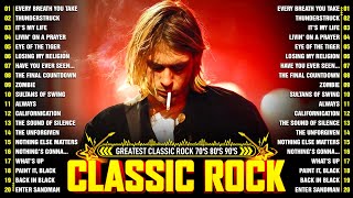 Best Classic Rock Songs 70s 80s 90s 🔥 Guns N Roses, Aerosmith, Bon Jovi, Metallica, Queen, ACDC, U0