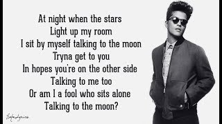 Bruno Mars - Talking To The Moon (Lyrics) 🎵
