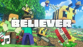 🎶[AMV] Imagine Dragons - Believer 🎶 BEES FIGHT (Minecraft Animation)