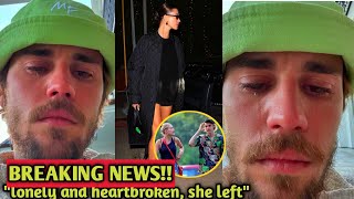 "She finally left;" Justin Bieber could help it anymore as leaked video of him CRYING  goes viral...