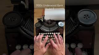 1930s Underwood Bank Typewriter #vintage #typewriterrevolution  #asmr #wednesdayaddams