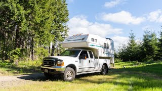 1 Year Review and Rig Tour of my Northern Lite + F350 7.3L 4x4 Truck Camper