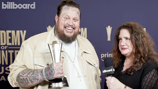 Jelly Roll On Winning First ACM Award & Collabing With Lainey Wilson On "Save Me" | ACM Awards 2024