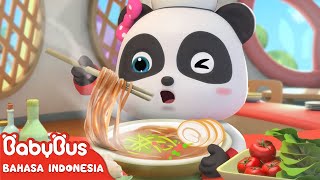 Panda Kecil Menjadi Koki Kecil Di Restoran Mie🍜 | Lagu Karir Anak | BabyBus Bahasa Indonesia