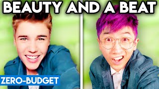 JUSTIN BIEBER WITH ZERO BUDGET! (Beauty and a Beat PARODY)