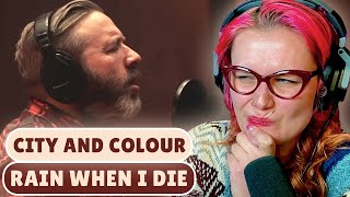 His Voice is PERFECT!!  First Time Reaction to City and Colour - 'Rain When I Die'