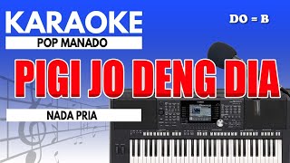 Karaoke - Pigi Jo Deng Dia // Ricky Pangkerego ( Nada Pria )