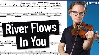 Yiruma: River Flows In You | Violin Sheet Music | Piano Accompaniment