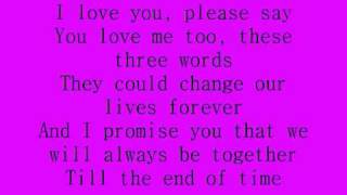 Celine Dion - I love you lyrics