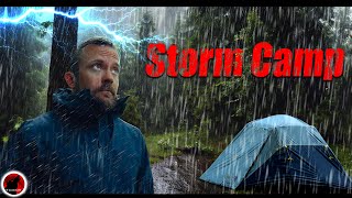 🌩️ The Race Against the Weather - Heavy Rain ThunderStorms with a Tarp Shield