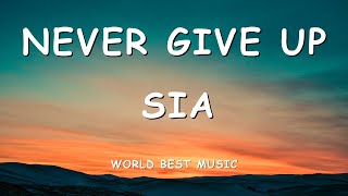 Sia - Never Give Up (Lyric Video)