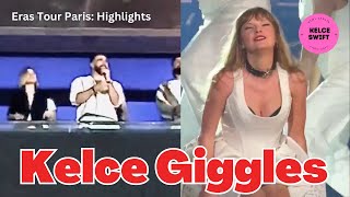 Travis Kelce REACTS to Taylor Swift SERENADING him with So High School during Paris show