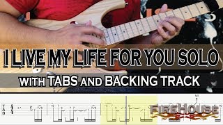 FIREHOUSE | I LIVE MY LIFE FOR YOU SOLO with TABS and BACKING TRACK | ALVIN DE LEON (2019)