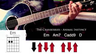 THE CRANBERRIES - Animal Instinct [GUITAR COVER + CHORDS]